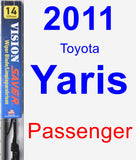 Passenger Wiper Blade for 2011 Toyota Yaris - Vision Saver