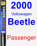 Passenger Wiper Blade for 2000 Volkswagen Beetle - Vision Saver