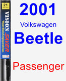 Passenger Wiper Blade for 2001 Volkswagen Beetle - Vision Saver