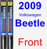 Front Wiper Blade Pack for 2009 Volkswagen Beetle - Vision Saver