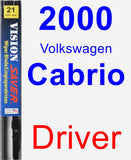 Driver Wiper Blade for 2000 Volkswagen Cabrio - Vision Saver