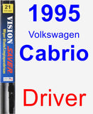 Driver Wiper Blade for 1995 Volkswagen Cabrio - Vision Saver