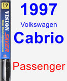 Passenger Wiper Blade for 1997 Volkswagen Cabrio - Vision Saver