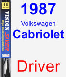 Driver Wiper Blade for 1987 Volkswagen Cabriolet - Vision Saver