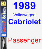 Passenger Wiper Blade for 1989 Volkswagen Cabriolet - Vision Saver