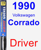 Driver Wiper Blade for 1990 Volkswagen Corrado - Vision Saver