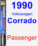 Passenger Wiper Blade for 1990 Volkswagen Corrado - Vision Saver