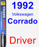 Driver Wiper Blade for 1992 Volkswagen Corrado - Vision Saver