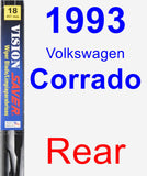 Rear Wiper Blade for 1993 Volkswagen Corrado - Vision Saver