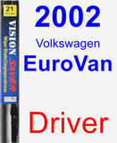 Driver Wiper Blade for 2002 Volkswagen EuroVan - Vision Saver