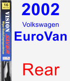 Rear Wiper Blade for 2002 Volkswagen EuroVan - Vision Saver