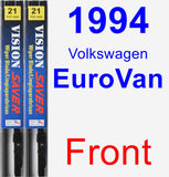 Front Wiper Blade Pack for 1994 Volkswagen EuroVan - Vision Saver