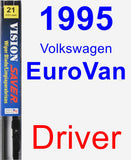 Driver Wiper Blade for 1995 Volkswagen EuroVan - Vision Saver