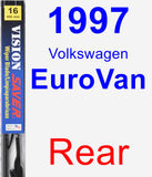 Rear Wiper Blade for 1997 Volkswagen EuroVan - Vision Saver