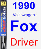 Driver Wiper Blade for 1990 Volkswagen Fox - Vision Saver