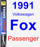 Passenger Wiper Blade for 1991 Volkswagen Fox - Vision Saver