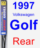 Rear Wiper Blade for 1997 Volkswagen Golf - Vision Saver