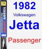 Passenger Wiper Blade for 1982 Volkswagen Jetta - Vision Saver