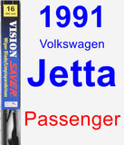 Passenger Wiper Blade for 1991 Volkswagen Jetta - Vision Saver