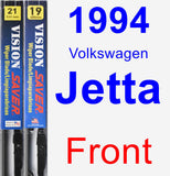 Front Wiper Blade Pack for 1994 Volkswagen Jetta - Vision Saver