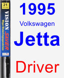 Driver Wiper Blade for 1995 Volkswagen Jetta - Vision Saver