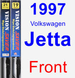 Front Wiper Blade Pack for 1997 Volkswagen Jetta - Vision Saver