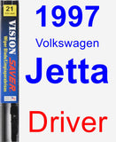 Driver Wiper Blade for 1997 Volkswagen Jetta - Vision Saver