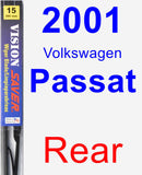 Rear Wiper Blade for 2001 Volkswagen Passat - Vision Saver