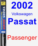 Passenger Wiper Blade for 2002 Volkswagen Passat - Vision Saver