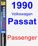 Passenger Wiper Blade for 1990 Volkswagen Passat - Vision Saver