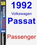 Passenger Wiper Blade for 1992 Volkswagen Passat - Vision Saver