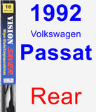 Rear Wiper Blade for 1992 Volkswagen Passat - Vision Saver