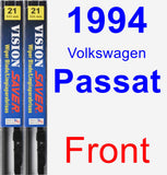 Front Wiper Blade Pack for 1994 Volkswagen Passat - Vision Saver