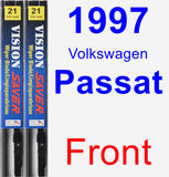 Front Wiper Blade Pack for 1997 Volkswagen Passat - Vision Saver