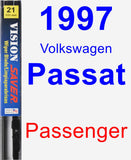 Passenger Wiper Blade for 1997 Volkswagen Passat - Vision Saver