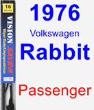 Passenger Wiper Blade for 1976 Volkswagen Rabbit - Vision Saver