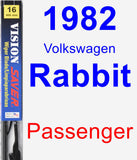 Passenger Wiper Blade for 1982 Volkswagen Rabbit - Vision Saver