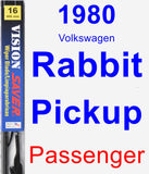 Passenger Wiper Blade for 1980 Volkswagen Rabbit Pickup - Vision Saver