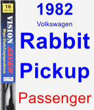 Passenger Wiper Blade for 1982 Volkswagen Rabbit Pickup - Vision Saver