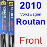 Front Wiper Blade Pack for 2010 Volkswagen Routan - Vision Saver