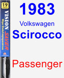 Passenger Wiper Blade for 1983 Volkswagen Scirocco - Vision Saver