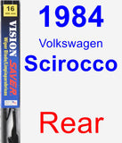 Rear Wiper Blade for 1984 Volkswagen Scirocco - Vision Saver