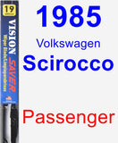 Passenger Wiper Blade for 1985 Volkswagen Scirocco - Vision Saver