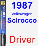 Driver Wiper Blade for 1987 Volkswagen Scirocco - Vision Saver