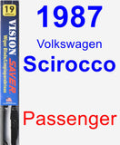 Passenger Wiper Blade for 1987 Volkswagen Scirocco - Vision Saver