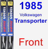 Front Wiper Blade Pack for 1985 Volkswagen Transporter - Vision Saver