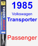 Passenger Wiper Blade for 1985 Volkswagen Transporter - Vision Saver