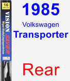 Rear Wiper Blade for 1985 Volkswagen Transporter - Vision Saver