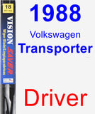 Driver Wiper Blade for 1988 Volkswagen Transporter - Vision Saver