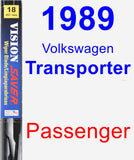 Passenger Wiper Blade for 1989 Volkswagen Transporter - Vision Saver